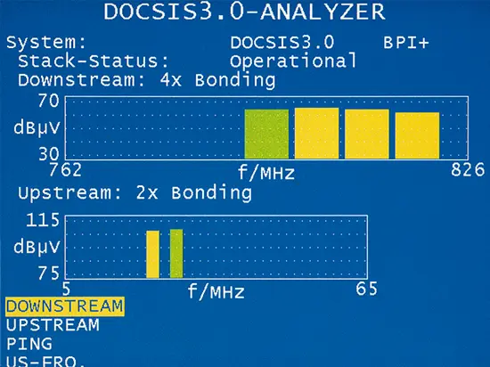 AMA 310 Basis: Option DOCSIS 3.0 Analyzer