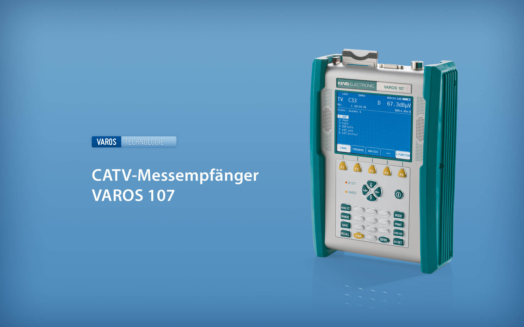 KWS-Electronic: Neuer CATV-Messempfänger VAROS 107