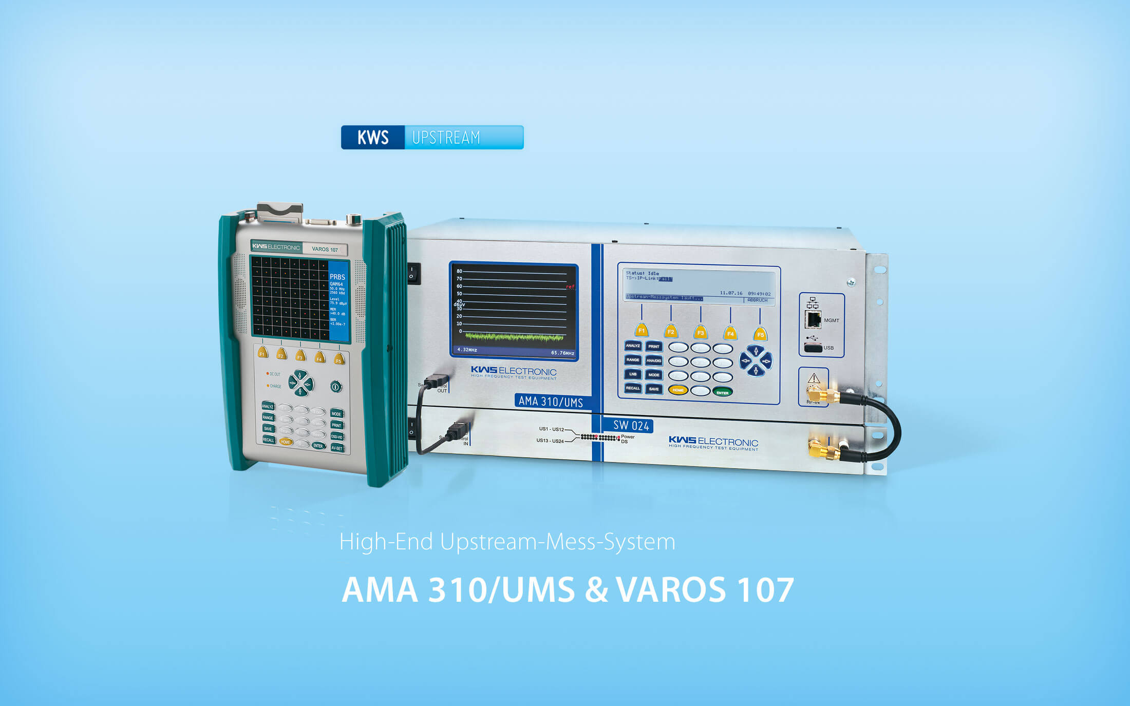 KWS-Electronic: Upstream-Mess-System AMA 310/UMS und VAROS 107