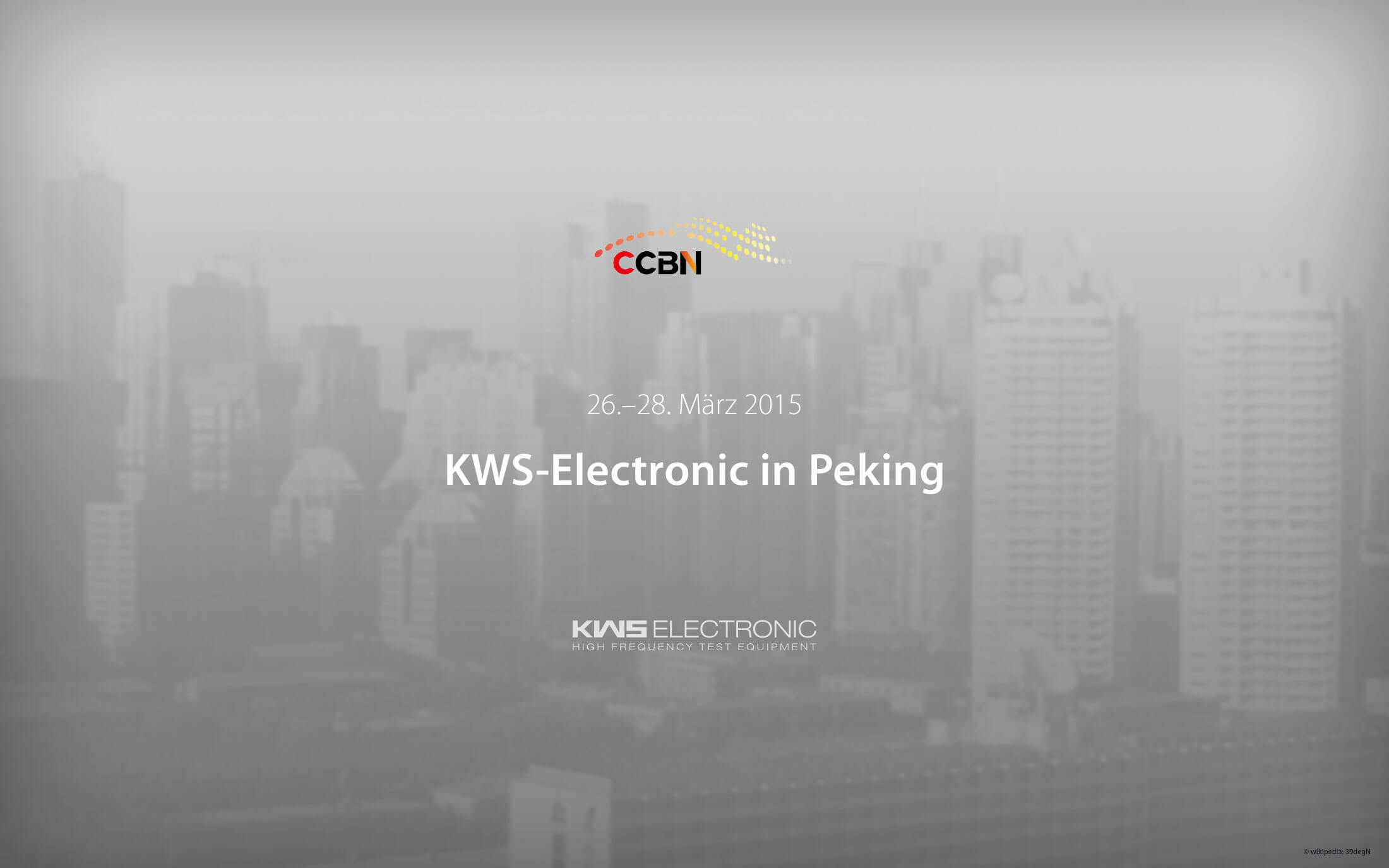 KWS-Electronic auf der CCBN 2015 in Peking