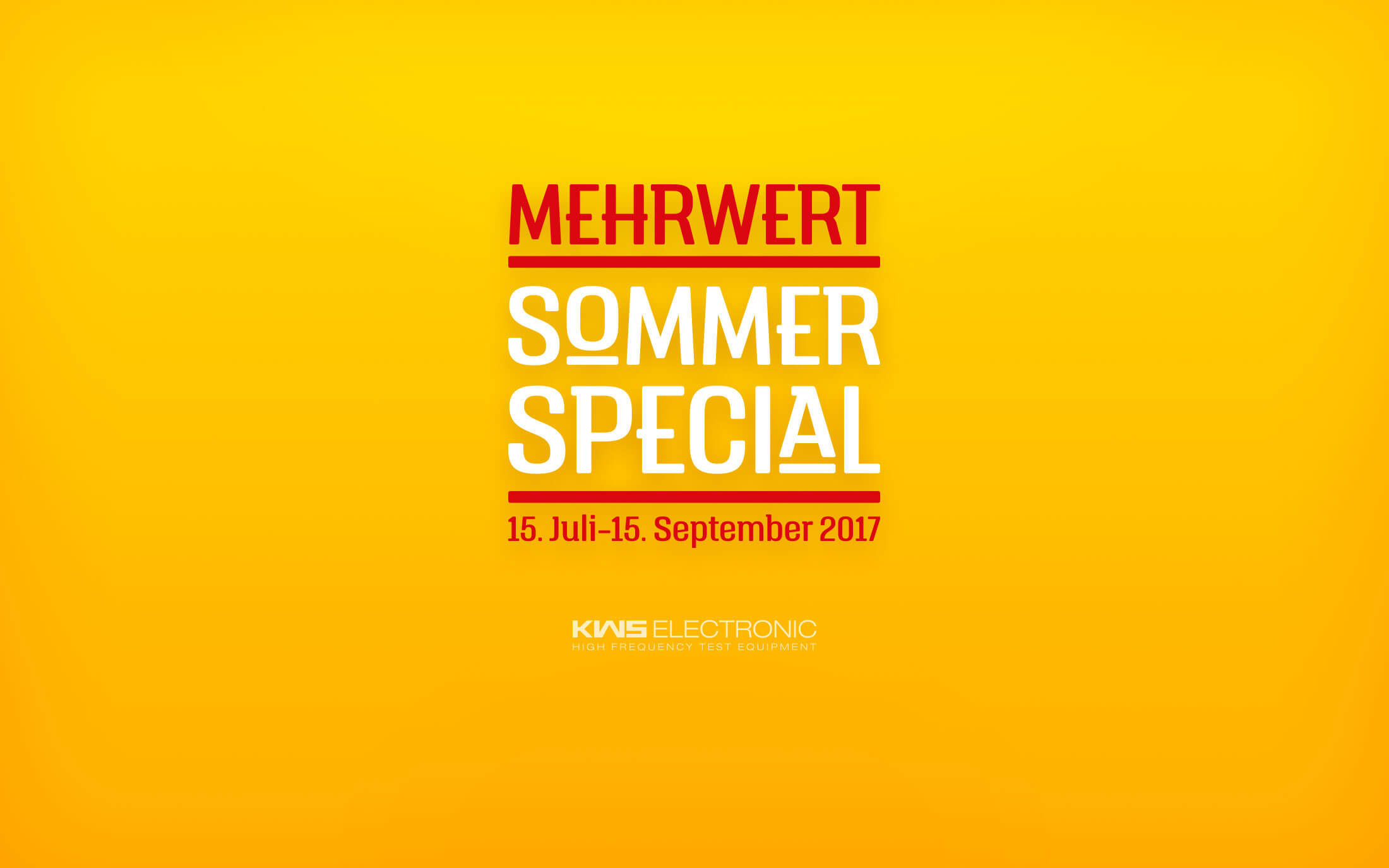 KWS-Electronic News: Sommer-Aktion Mehrwert-Special