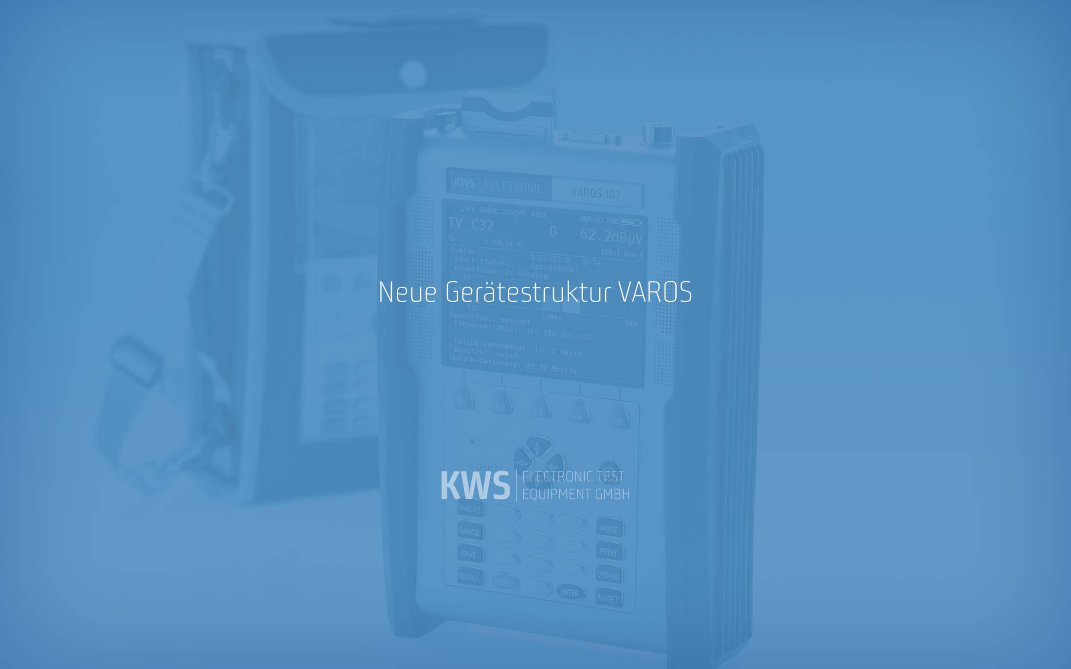 KWS Electronic News 2019: Neue Gerätestruktur VAROS