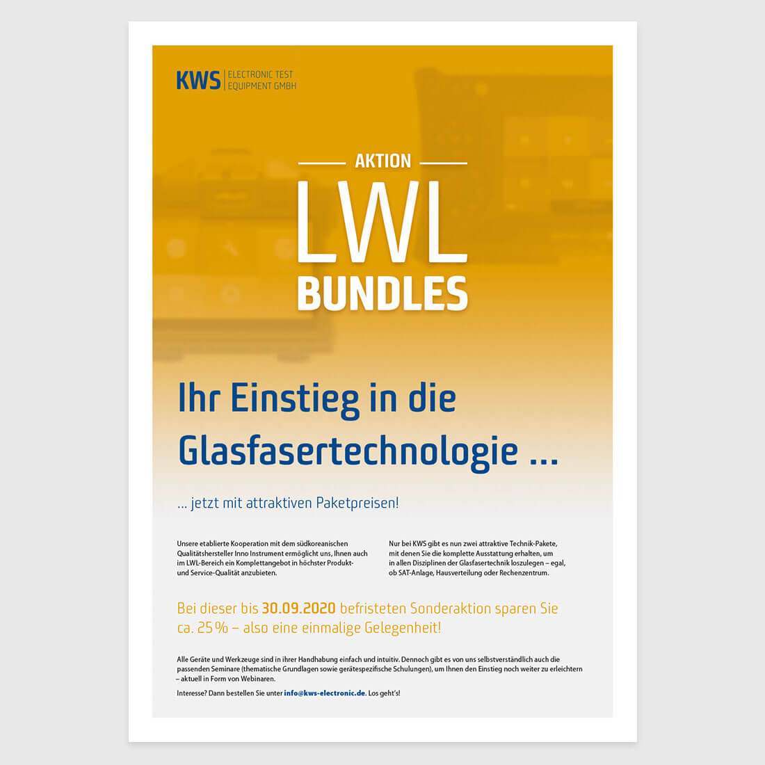 KWS Electronic News 2020: 2-Seiter Aktion LWL Bundles